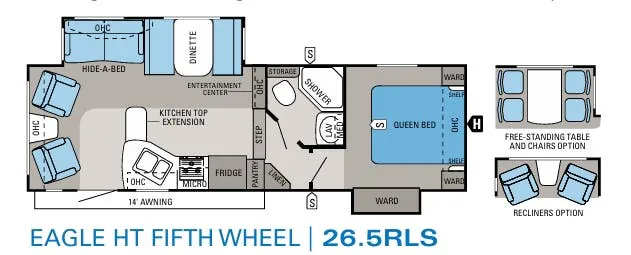 Jayco Eagle HT 265RLS floor plan