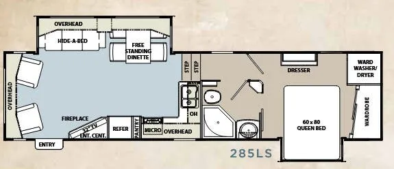 Coachmen Brookstone Ruby 285LS floor plan