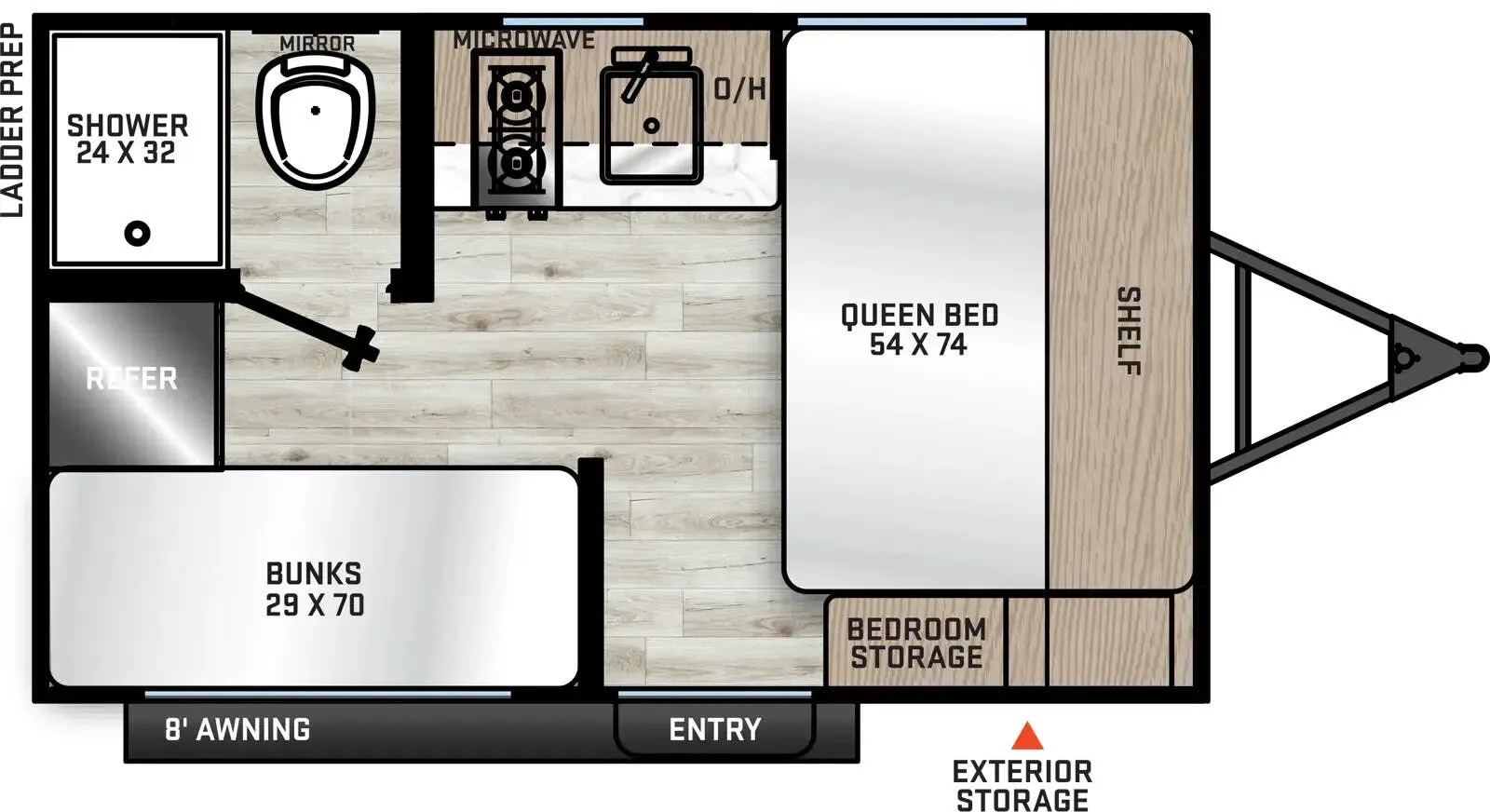Coachmen Catalina Summit Series 7 134BHX floor plan