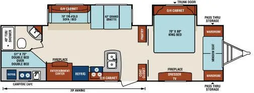 Venture RV SportTrek Touring Edition STT312VBH floor plan