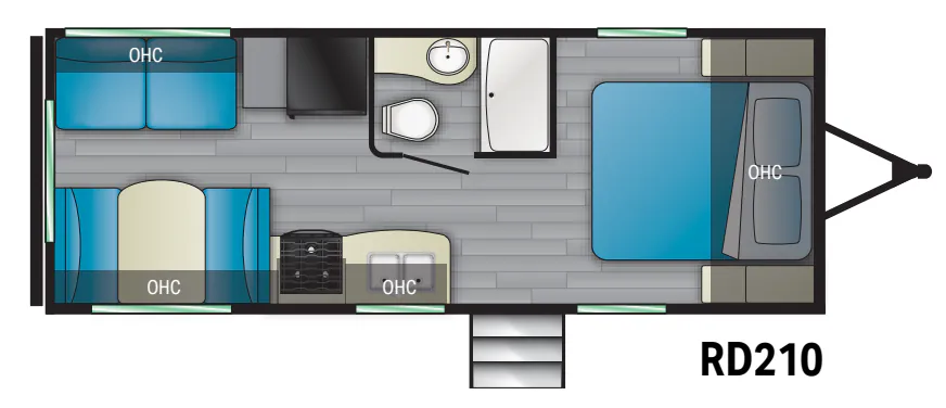 Heartland Pioneer RD210 floor plan