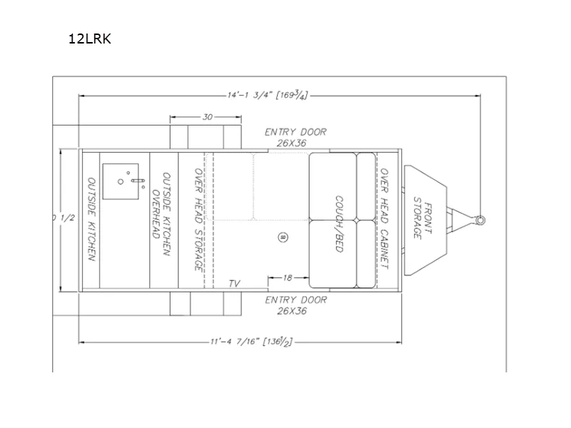 2026 Modern Buggy Little Buggy 12LRK floor plan