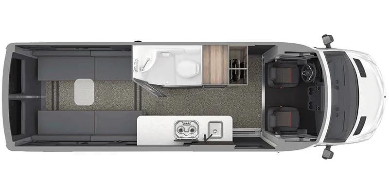 2025 Airstream Interstate 24X floor plan