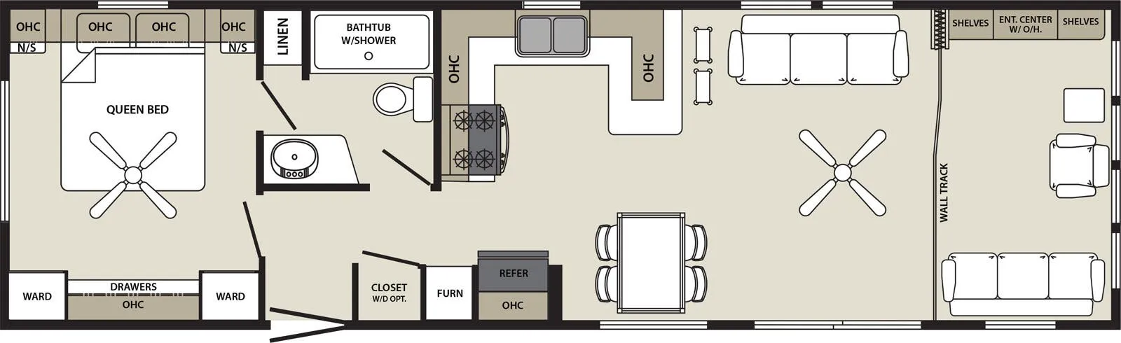 Forest River Quailridge Canada 44CKFD-C floor plan