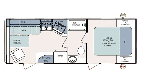 Forest River Surveyor SV-251 floor plan