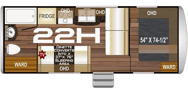 Northwood Nash 22H floor plan