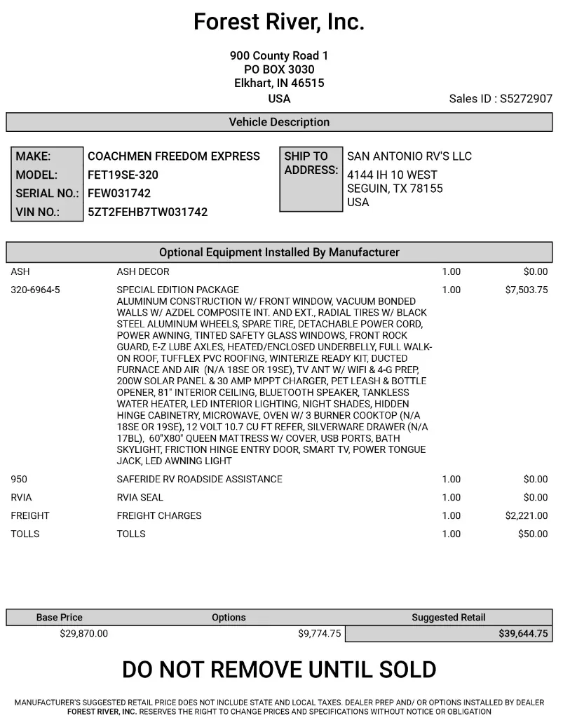 2026 Coachmen Freedom Express Select 19SE - Photo 3
