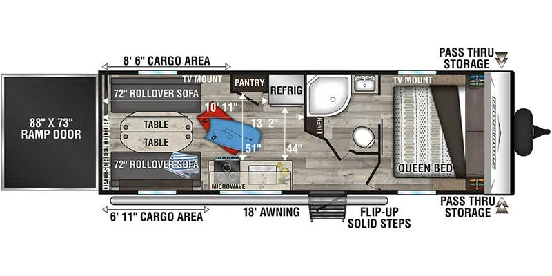 K-Z Sportsmen SE 250THSE floor plan