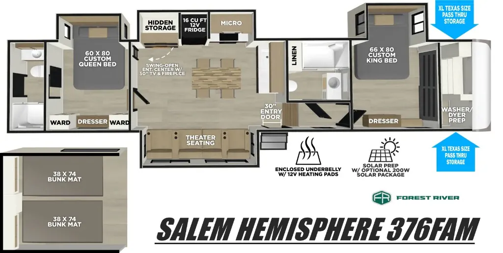 2027 Forest River Salem Hemisphere 376FAM, Photos photo 34