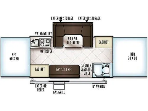 Forest River Rockwood Premier 2716G floor plan