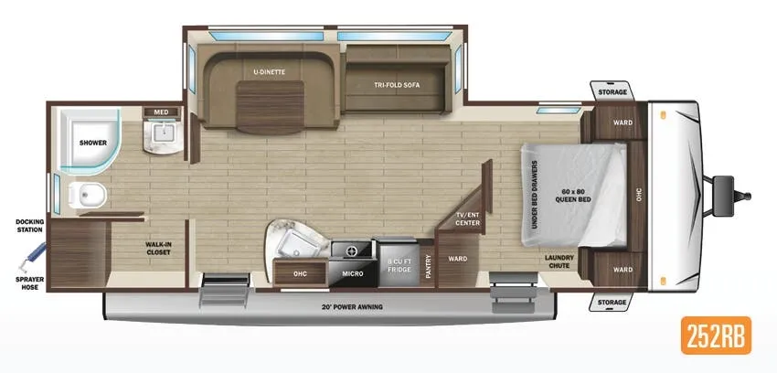 2022 Highland Ridge Mesa Ridge S-Lite 252RB - Floor plan