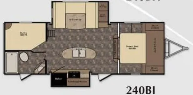 CrossRoads Sunset Trail Super Lite 240BI floor plan
