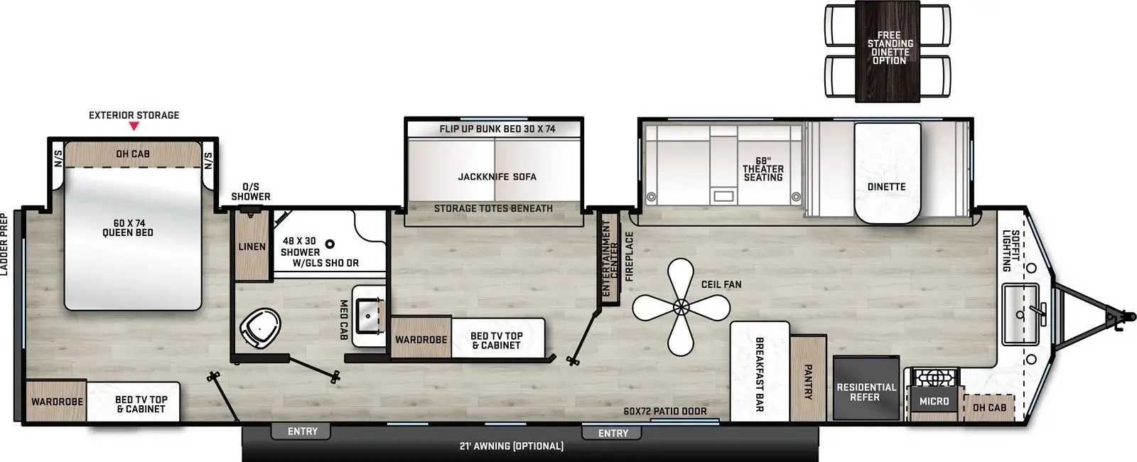 Coachmen Catalina Destination Series 39FKTS floor plan