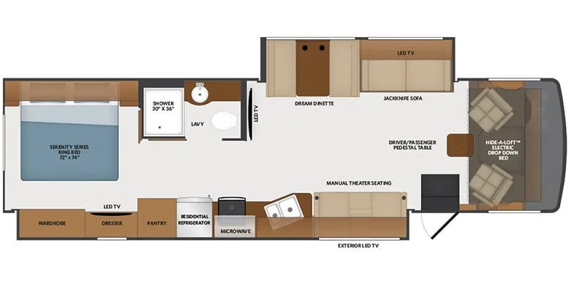 2025 Fleetwood Flex 35R floor plan