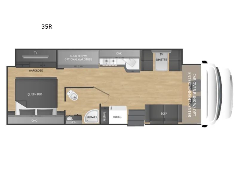 2027 NeXus RV Rebel 35R - Floor plan