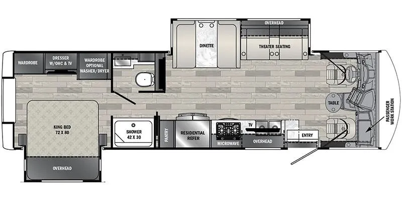 2026 Forest River Georgetown 7 Series GT7 31X7 - Floor plan