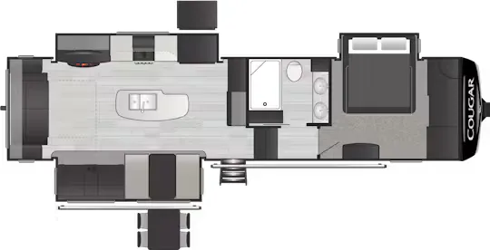 Keystone Cougar 316RLS floor plan