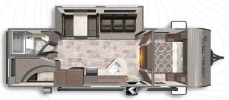 2022 Dutchmen Aspen Trail LE 26BH - Floor plan