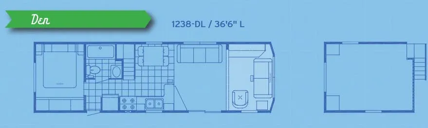 Canterbury RV Parkvue 1238-DL floor plan