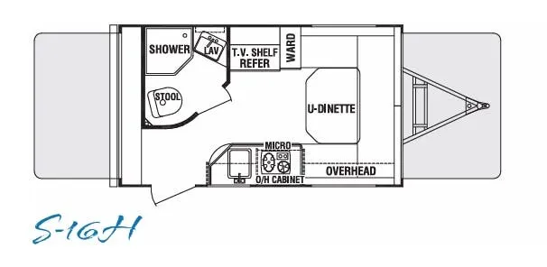 Cruiser RV Shadow Cruiser 16H floor plan