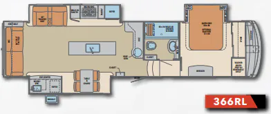 Palomino Columbus 1492 366RL floor plan