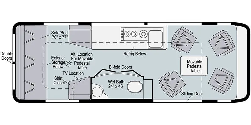 2017 Winnebago Era 70X - Floor plan