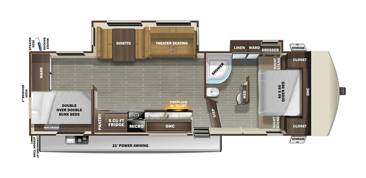 Starcraft Telluride 297BHS floor plan