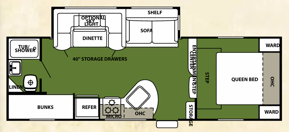 Forest River Cherokee 235B floor plan