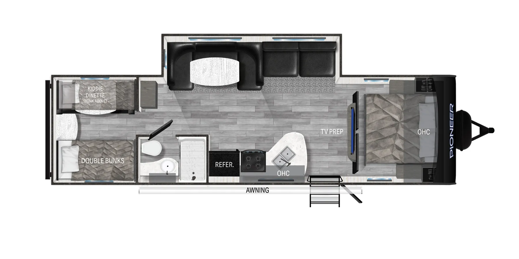 Heartland Pioneer QB300 floor plan