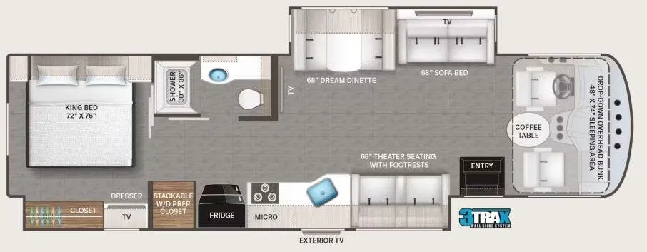 2026 Thor Motor Coach Hurricane 35R floor plan