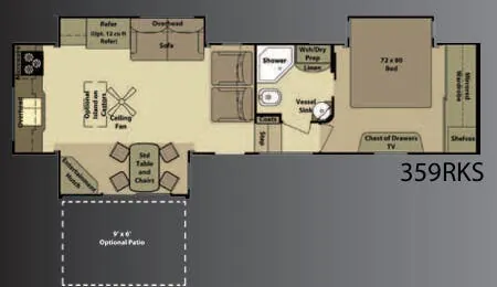 Highland Ridge Open Range 359RKS floor plan