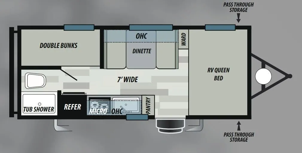 Forest River EVO Select 177BQ floor plan