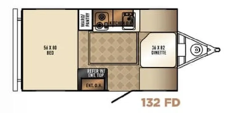 Palomino PaloMini 132 FD floor plan