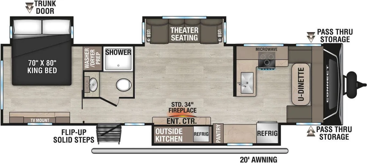 K-Z Connect C323MKK floor plan