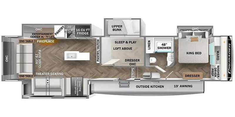 Prime Time Crusader Full-Profile 382MBH floor plan