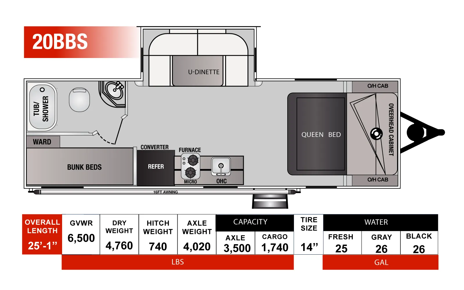 Genesis Supreme Northland 20BBS floor plan