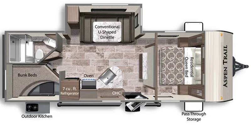 Dutchmen Aspen Trail 2340BHSWE floor plan
