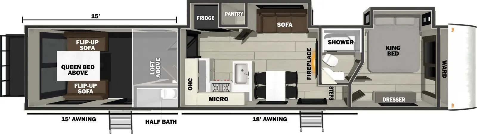 2026 Forest River Vengeance Rogue Armored 4015 - Floor plan