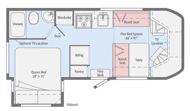 Winnebago Fuse 23T floor plan