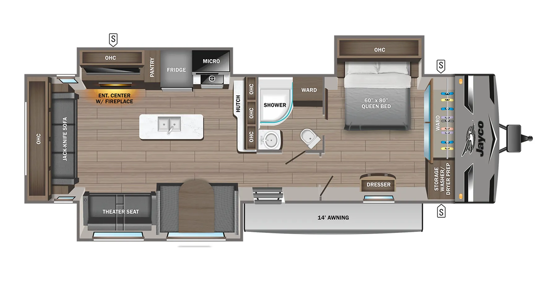 Jayco Jay Flight 334RTS floor plan