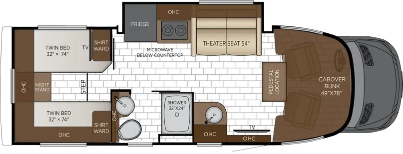 2027 Newmar Freedom Aire 2512 floor plan