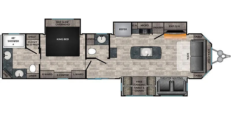 CrossRoads Hampton HP372FDB floor plan