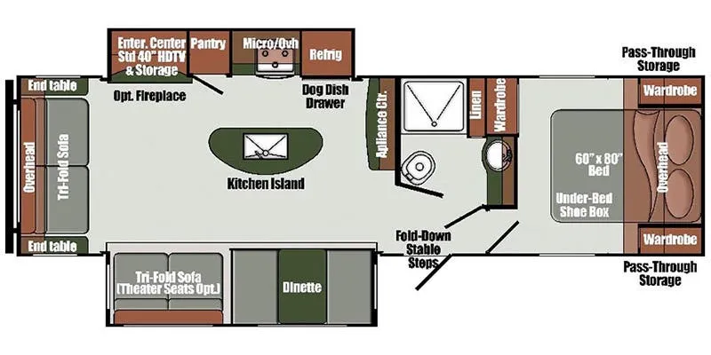 2023 Gulf Stream Envision 290RL floor plan