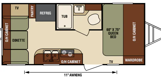 Venture RV Sonic SN170VRD floor plan