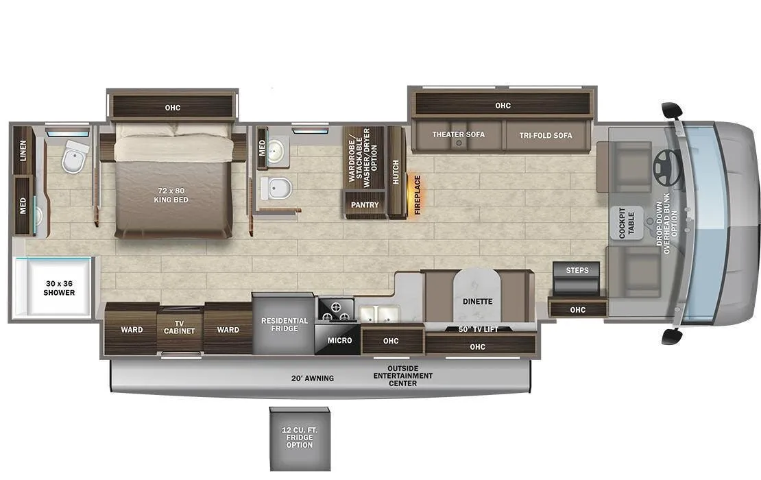 Entegra Coach Vision XL 36C floor plan