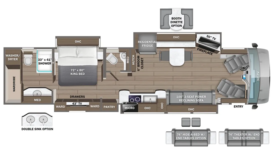 Entegra Coach Anthem 44B floor plan