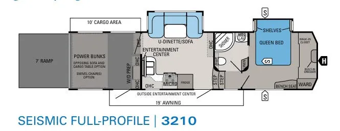 Jayco Seismic 3210 floor plan