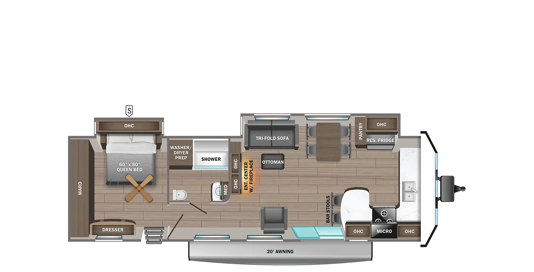 Jayco Jay Flight Bungalow 40FKDS floor plan