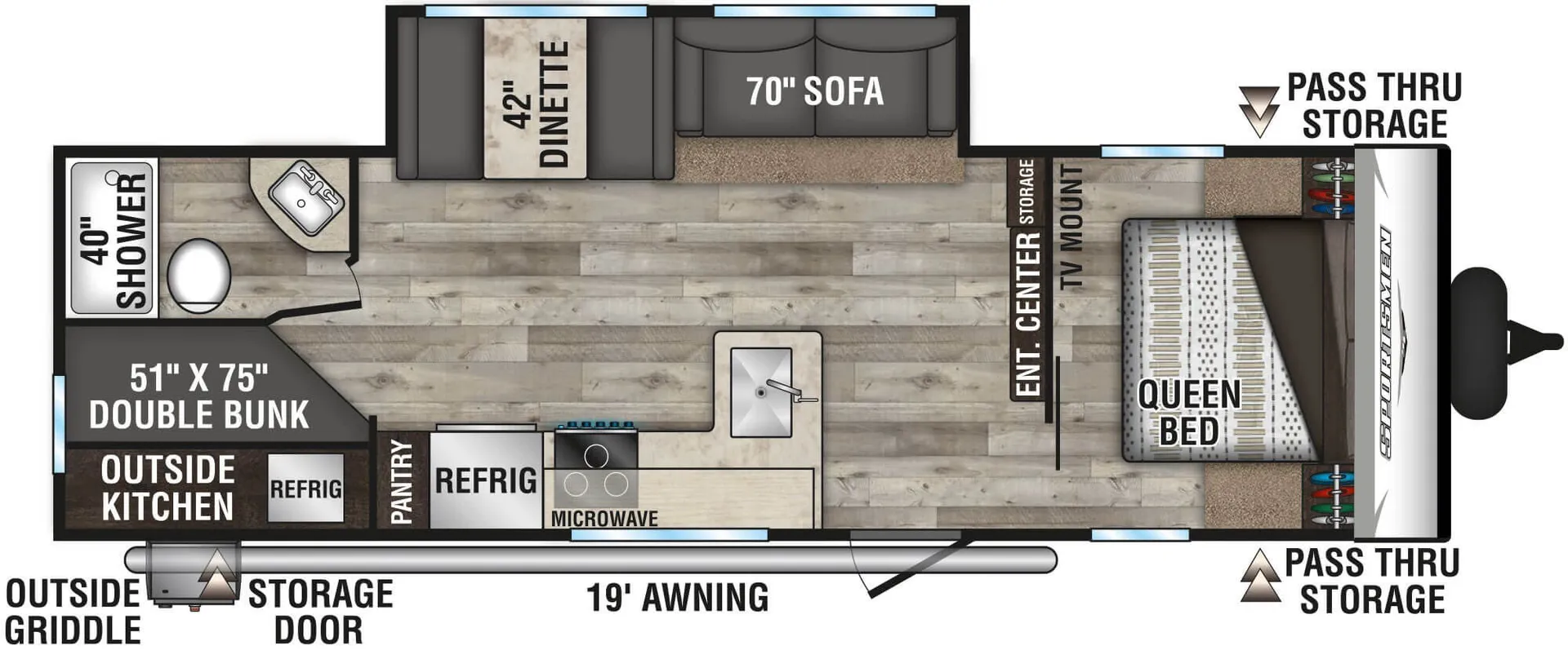K-Z Sportsmen SE 271BHKSE floor plan