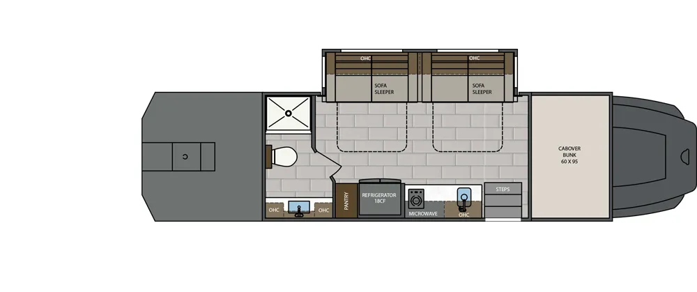 Renegade RV Classic CS170 floor plan